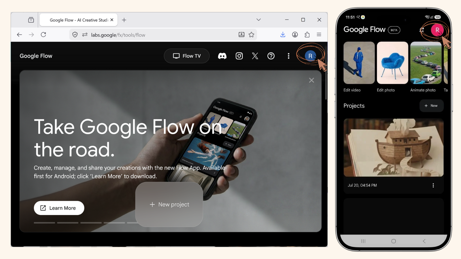 Google Flow Dashboard